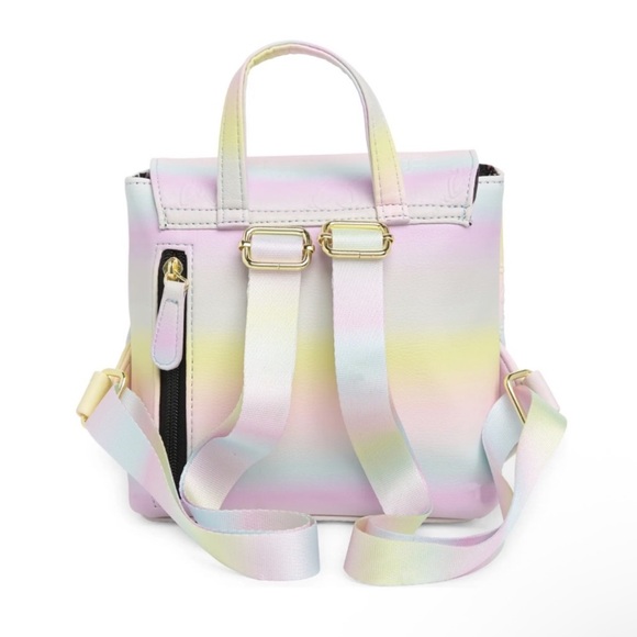 Betsey Johnson Pastel LB Logo Mini Backpack Ombré-hued - Picture 11 of 12